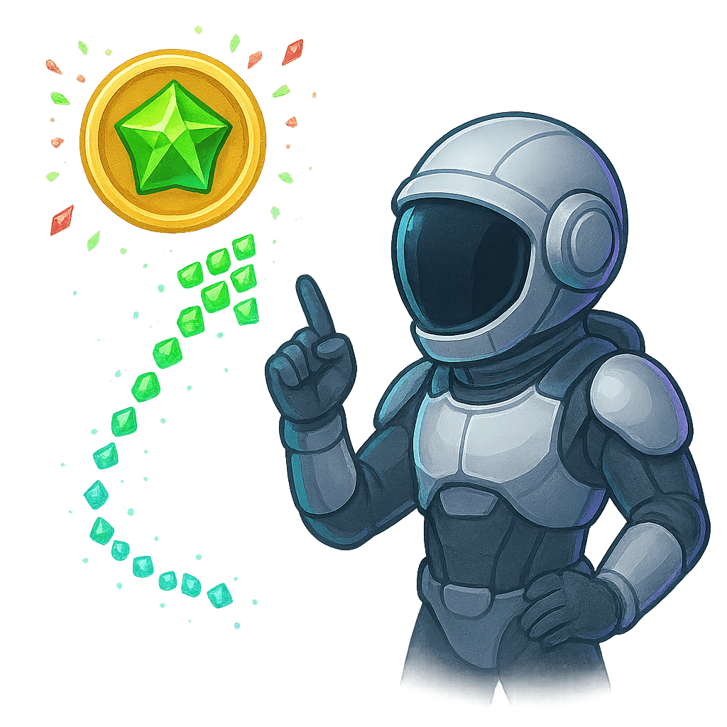 Astronaut sharing professional winning tips