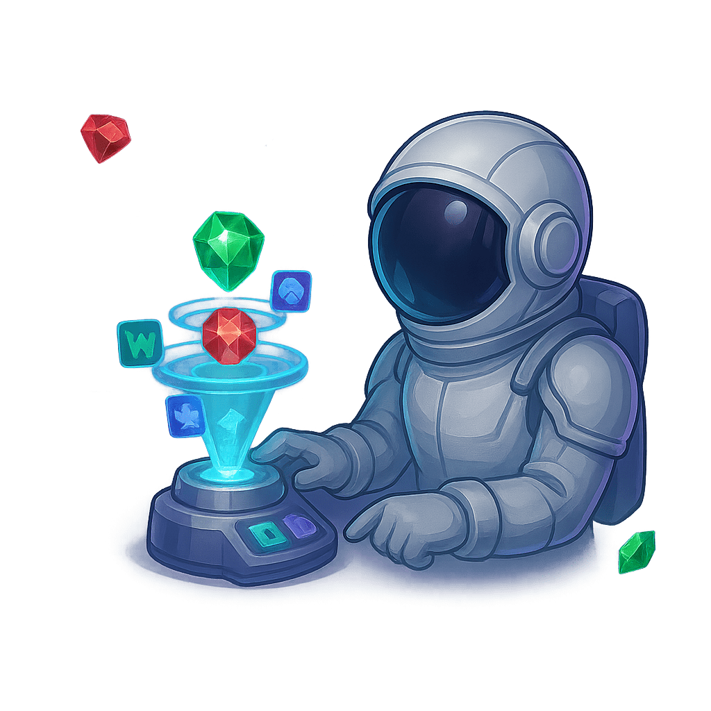 Astronaut Slot bonus mechanics visual
