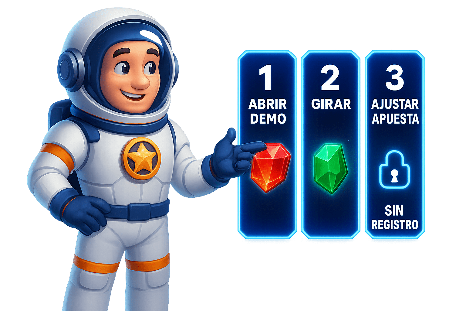 Cómo jugar gratis tragamonedas Astronaut